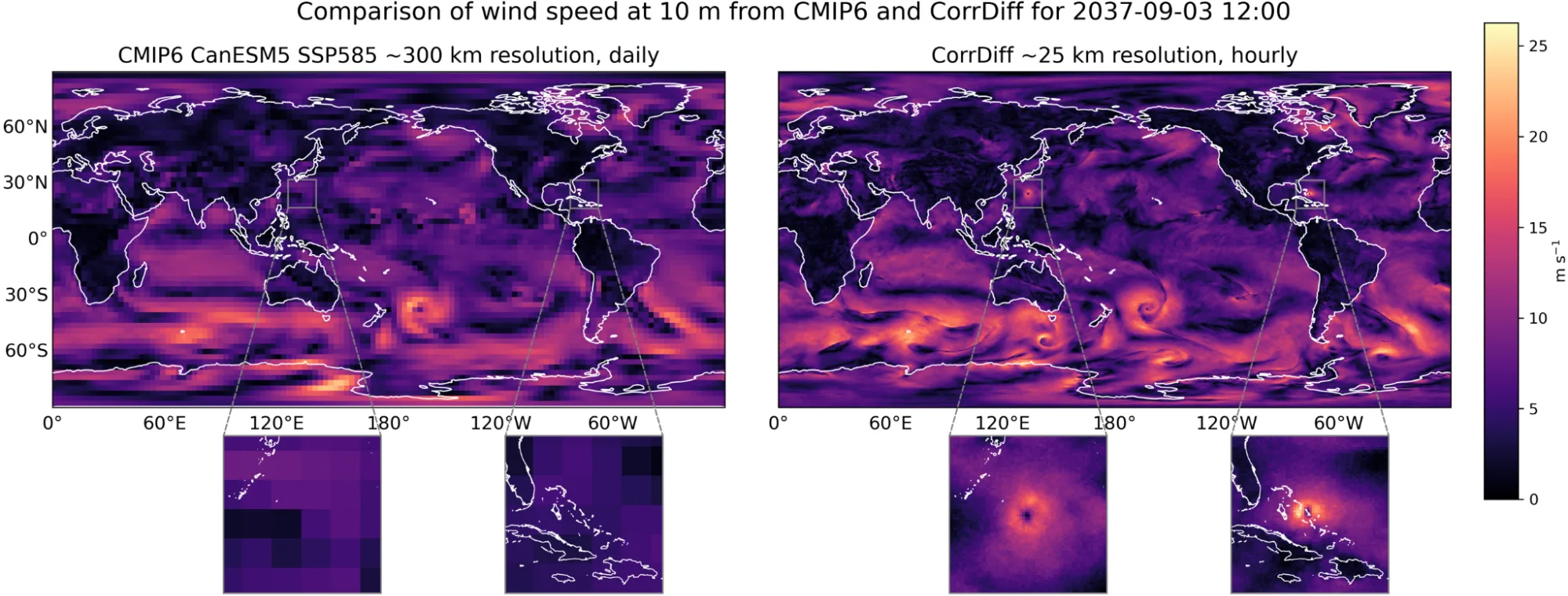 An image showing10-meter wind speed for 09-03-2037